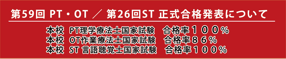 59回PTOTST国家試験合格発表